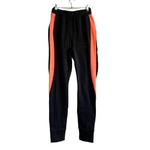 Under Armour Coldgear CNY Snap Ankle Orange Stripe Jogger Pants Size XS